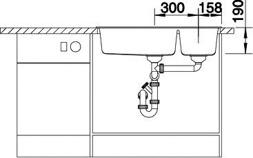 Мойка из гранита Blanco Metra бежевый  517364 - 5