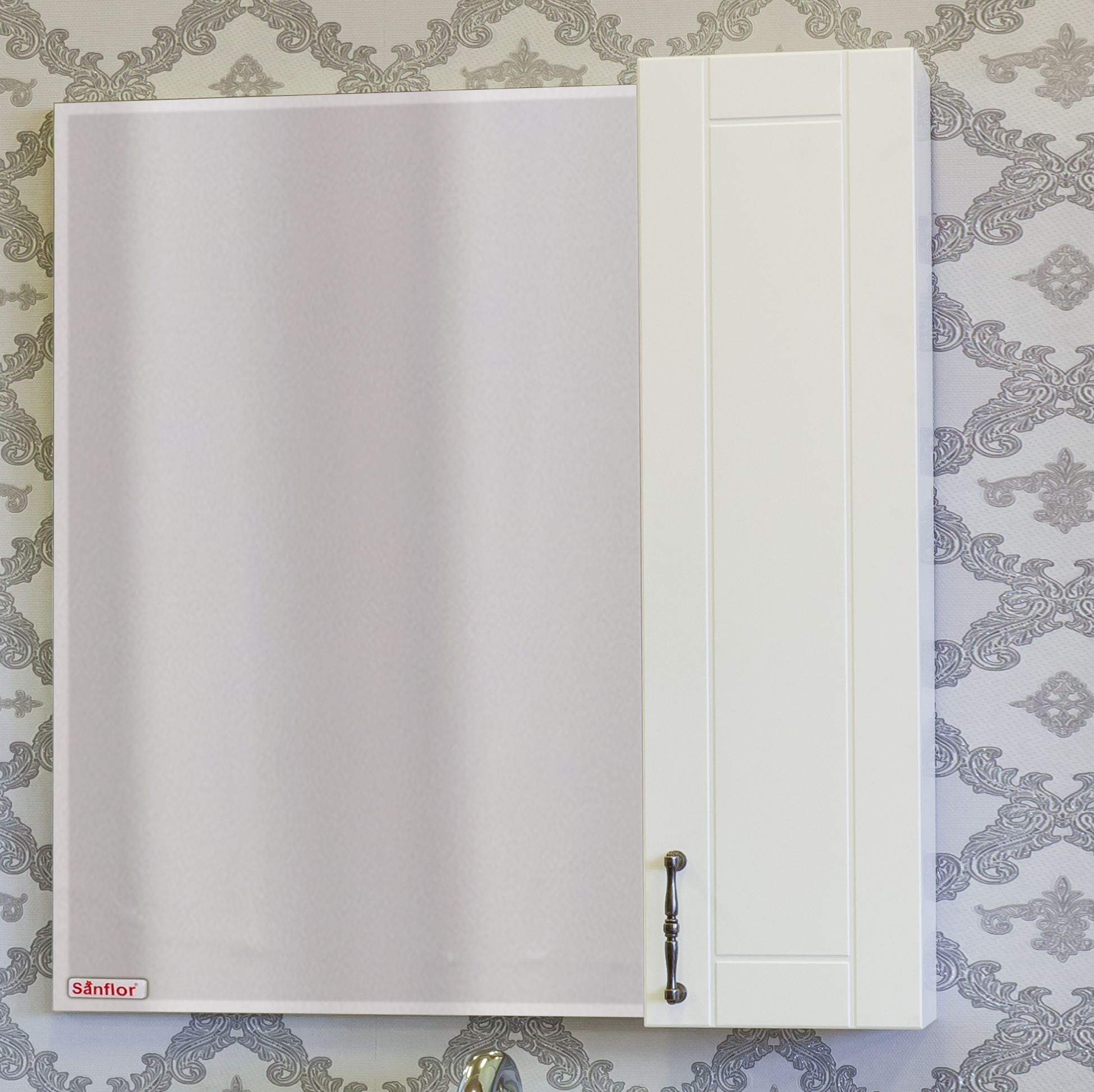 Зеркало-шкаф Sanflor Глория 85 R, белый С000005689 - 0