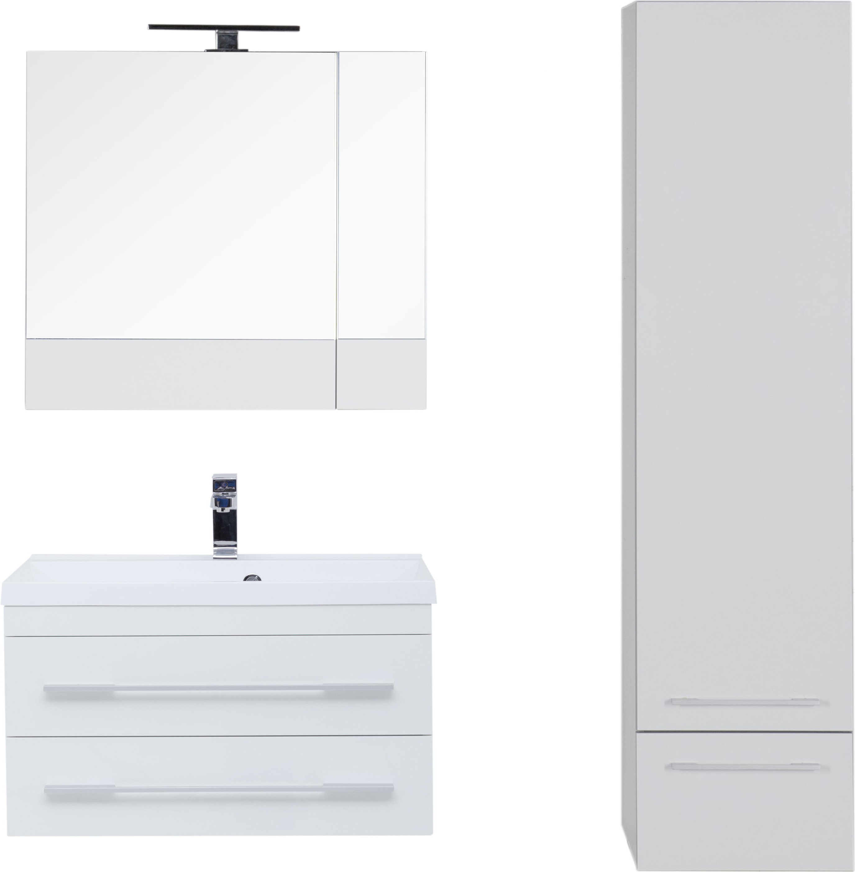 Мебель для ванной Aquanet Нота 75 белая - 0