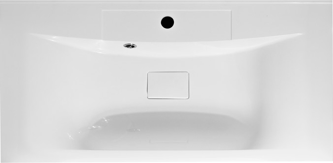 Тумба с раковиной BelBagno Marino 90 bianco lucido, напольная - 7