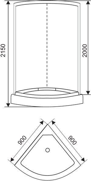 Душевая кабина Arcus AS-101-9 - 1