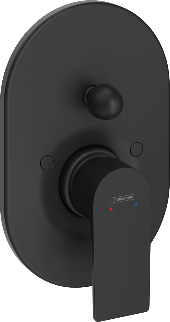 Смеситель для ванны с душем Hansgrohe Rebris E черный матовый 72459670 - 0