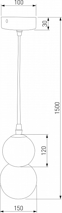 Подвесная люстра Eurosvet Polar 50251/1 LED белый - 1