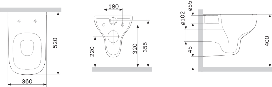 Унитаз подвесной STWORKI by AM.PM Берген HCBRG1700SC безободковый, с микролифтом - 5