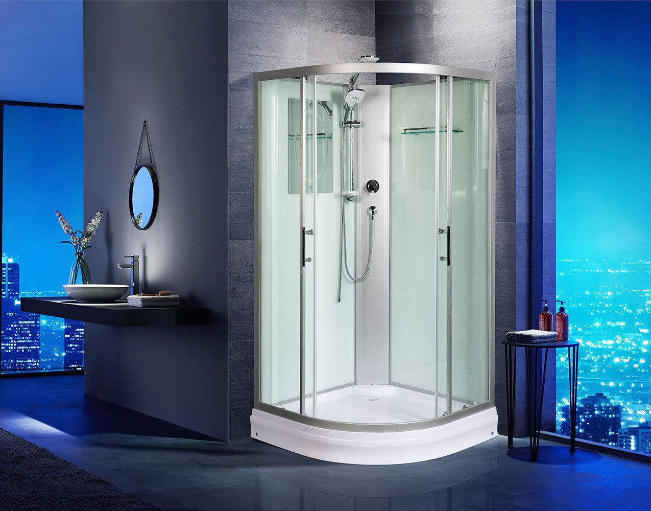 Душевая кабина Weltwasser WW500 Werra 1001 100х100 хром  10000003224 - 5