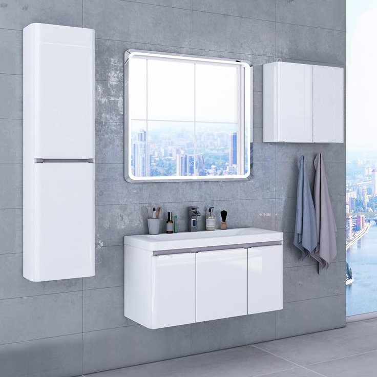 Шкаф подвесной Aquaton Шерилл 56 белый 1A206603SH010 - 2