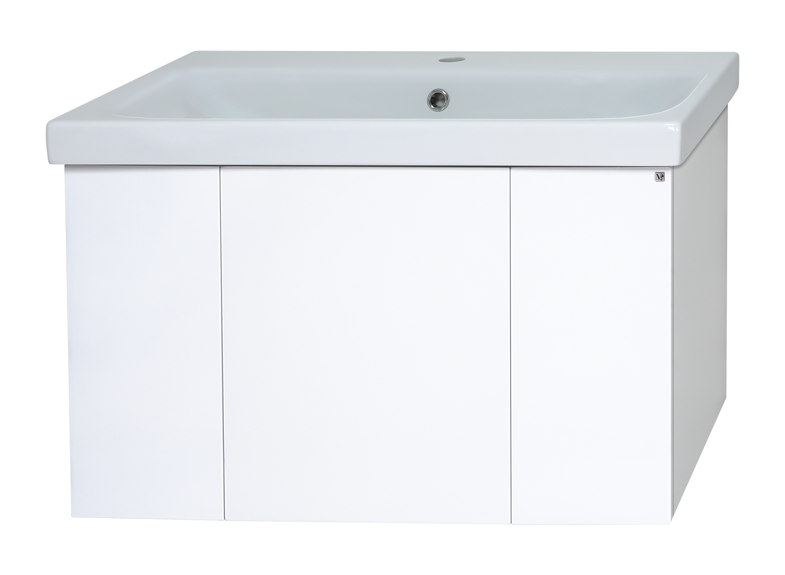 Тумба под раковину Misty Лира 80 белая глянцевая Пр-Лир06080-50По - 0