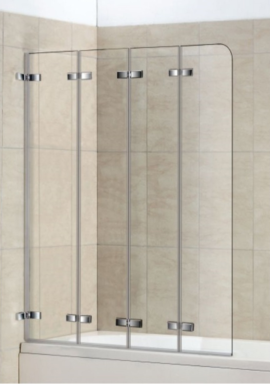 Шторка на ванну Weltwasser WW100 100ZD4-100х140 хром  10000002761 - 0