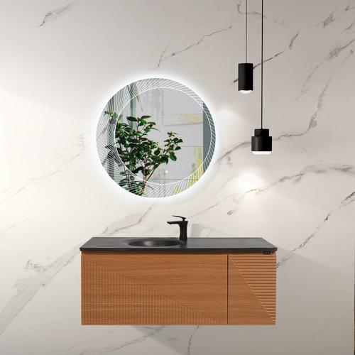 Тумба с раковиной Black&White Universell 120 темное дерево 9181200 - 1