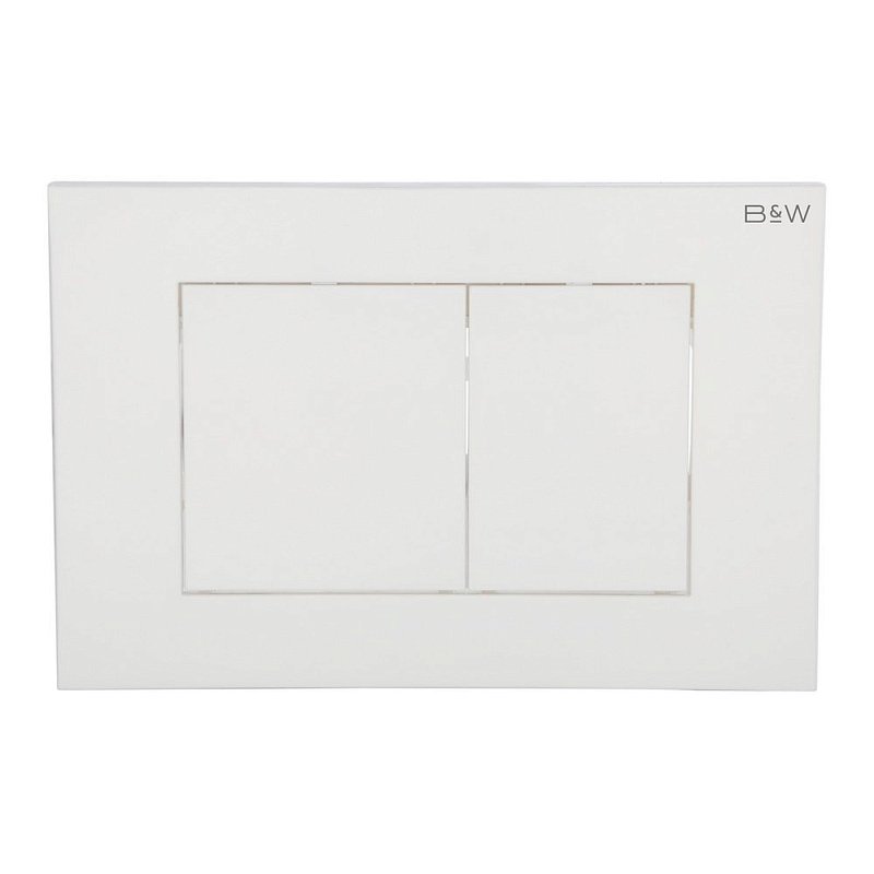 Кнопка смыва Black&White Universell белая глянцевая 09531 - 0