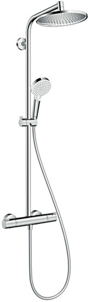 Душевая стойка Hansgrohe Crometta S 240 1jet Showerpipe EcoSmart 27268000 9 л - 0
