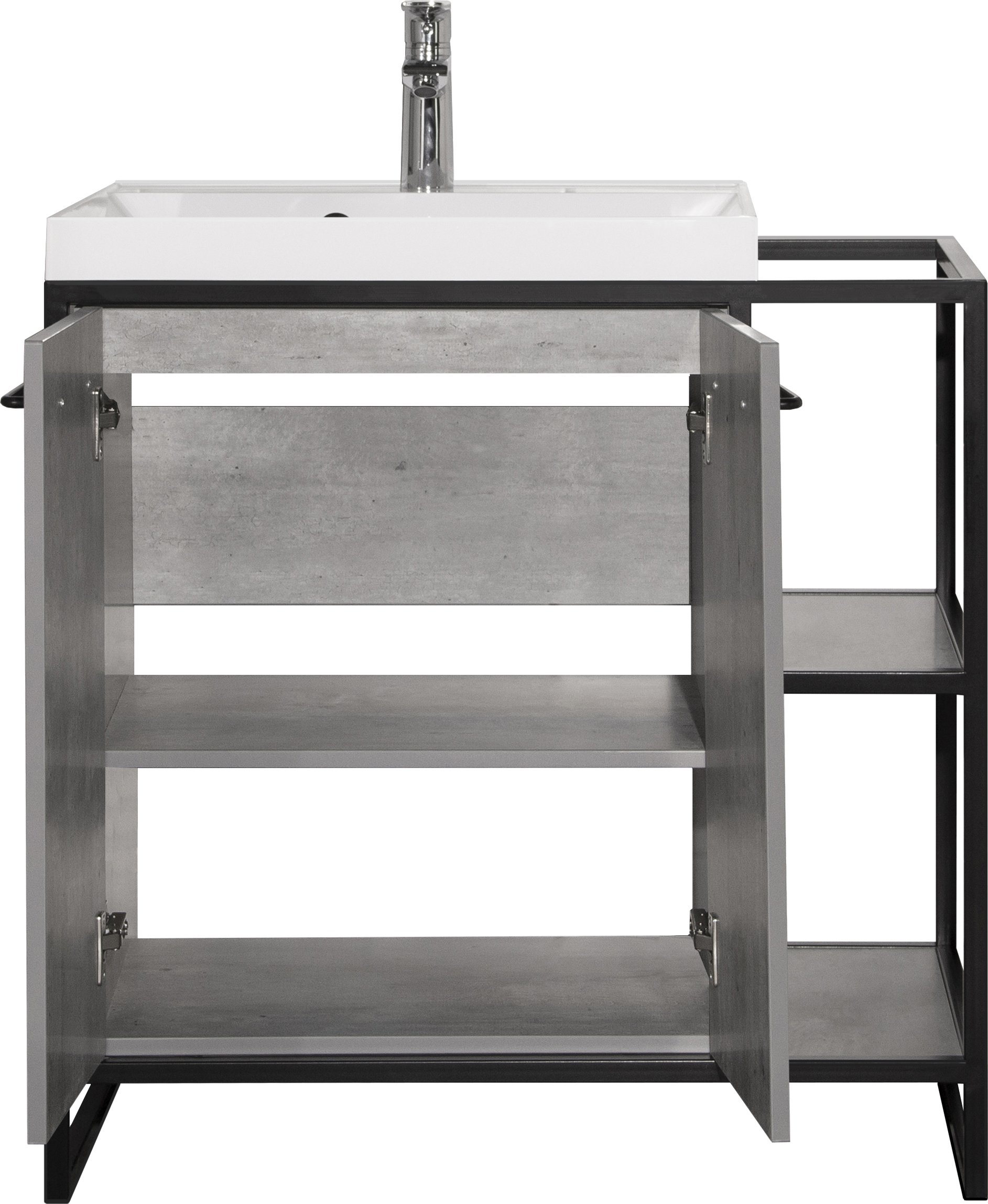 Тумба для комплекта Style Line Лофт 80 бетон ЛС-000010019 - 8