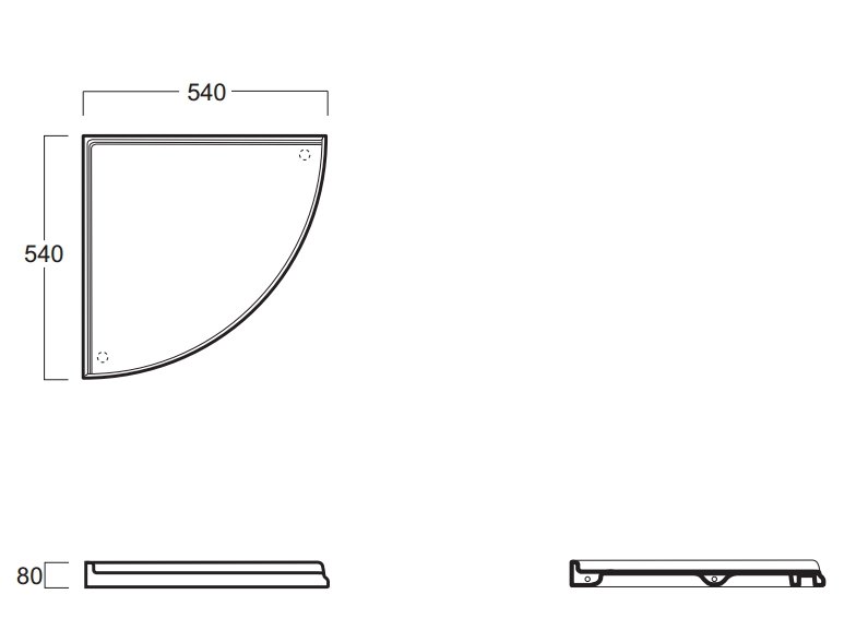 SIMAS Arcade Керамическая полка угловая 54х54см, под раковину AR884bi, цвет белый AR894 - 2