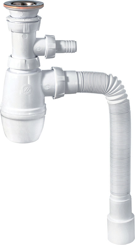 Комплект раковина с пьедесталом  Раковина STWORKI Дублин 50 + Зеркало-шкаф STWORKI Дублин 50 с подсветкой, навесное, белое, прямоугольное + Сифон для 560916 - 5