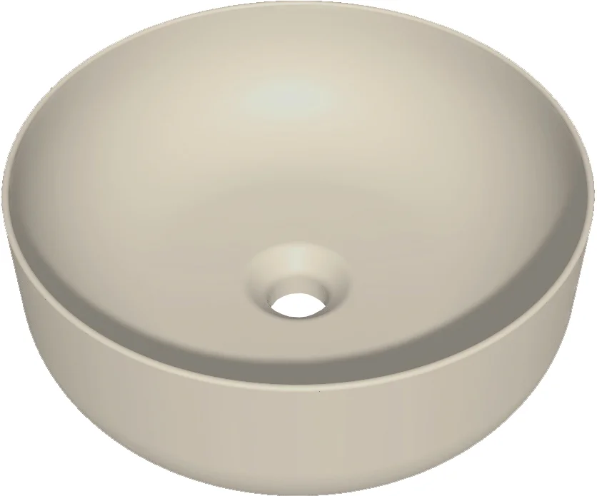 Раковина накладная Kerasan Nolita 40 бежевый матовый  534481 - 0