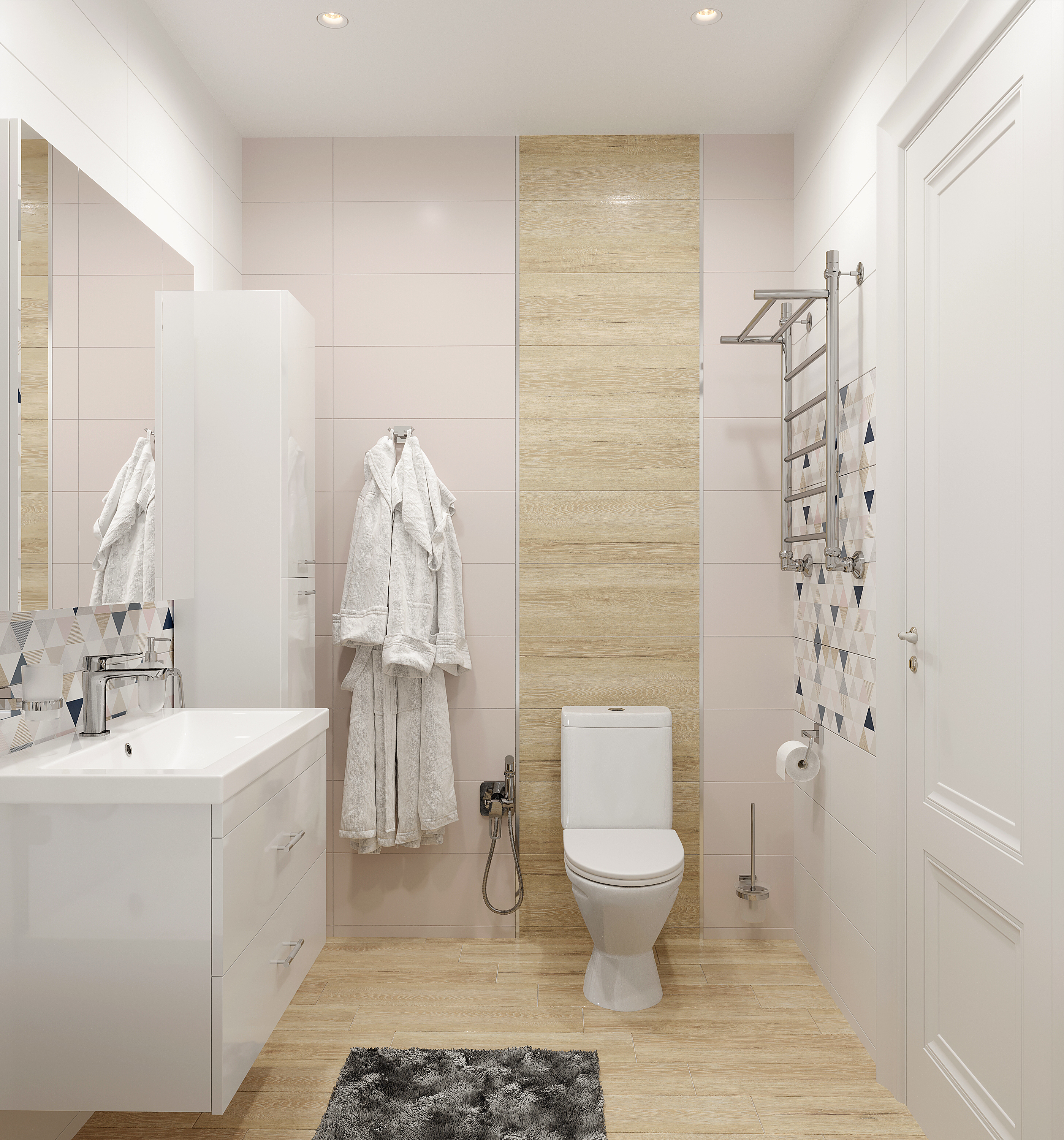 Мебель для ванной DIWO Ростов 80 белая, в современном стиле, российская (гарнитур, комплект) 461342 - 2