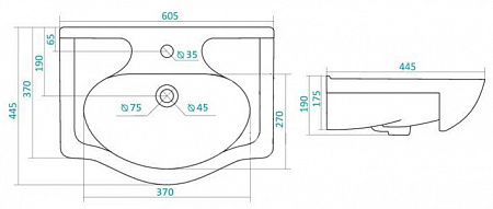 Мебельная раковина Santek Селигер 60 1.WH11.0.268 - 3