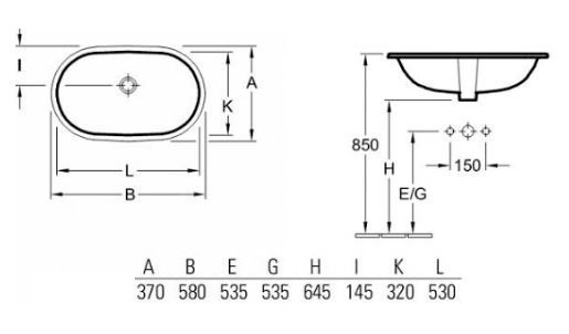 Раковина Villeroy & Boch O Novo 4162 50 01 alpin 41625001 - 2