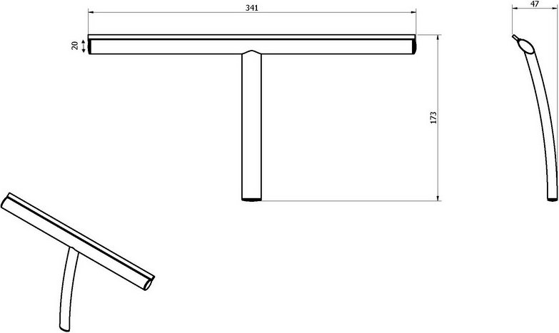 Скребок Black&White Swan SN-2183 2183SN0 - 1