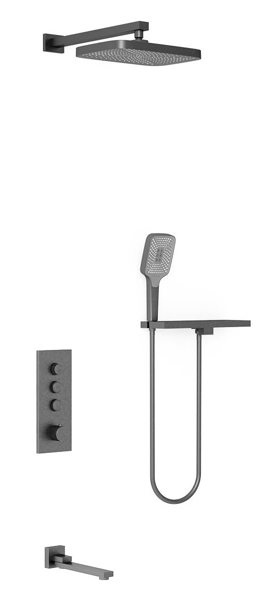 Душевой комплект Vincea с термостатом сталь VSFW-431T1RGM - 0