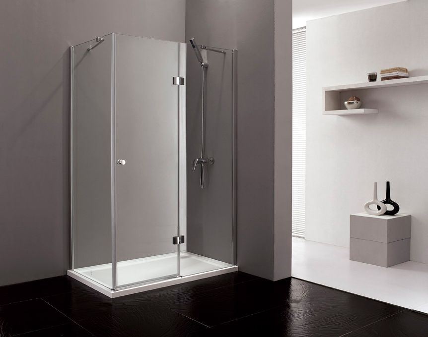 Душевой уголок Cezares Verona 90х100 хром стекло прозрачное VERONA-W-AH-1-90/100-C-Cr - 2