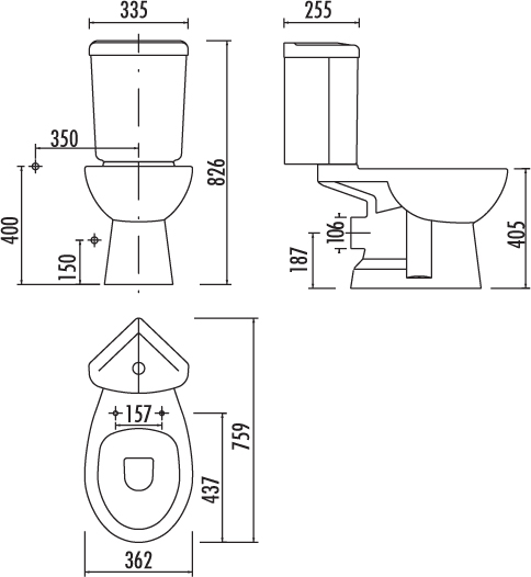 Бачок для унитаза Creavit Corner SD440 угловой SD440-00CB00E-0000 - 3