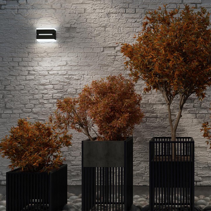 Уличный настенный светодиодный светильник Novotech Street Strait 359196 - 2