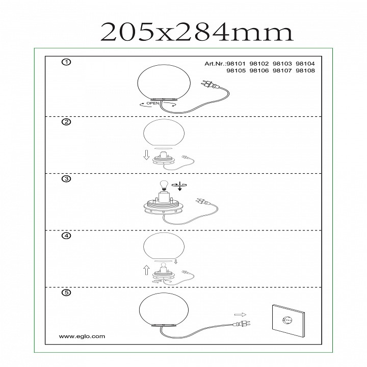 Шар световой Eglo ПРОМО Monterolo-C 98106 - 1