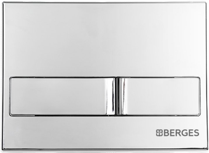 Кнопка смыва Berges Wasserhaus Novum L3 хром, глянец 040013 - 0