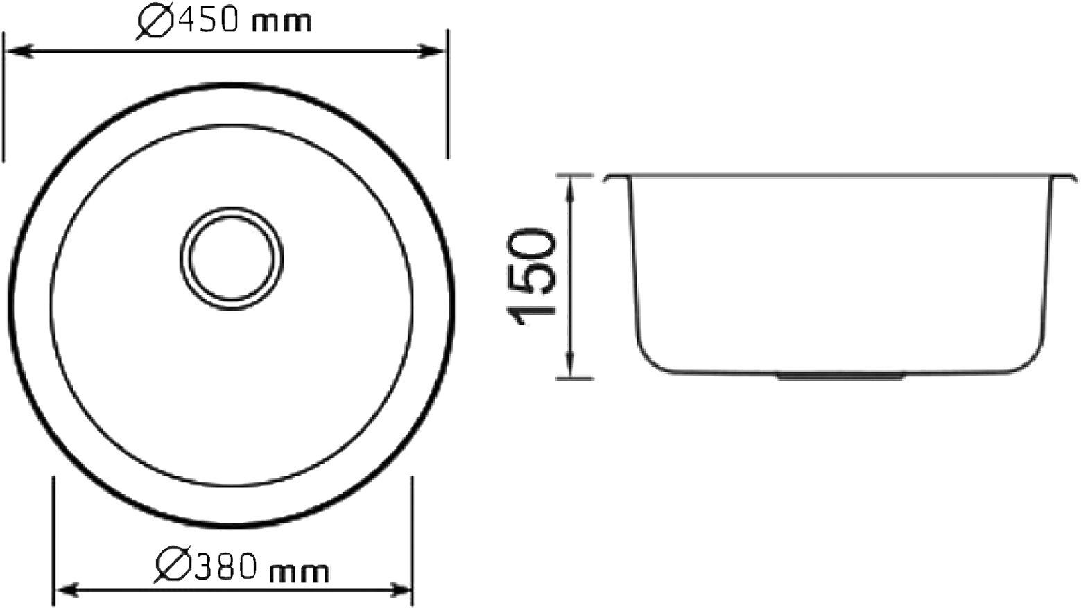 Мойка кухонная Seaman Eco Wien SWT-450A SWT-450A.A - 1