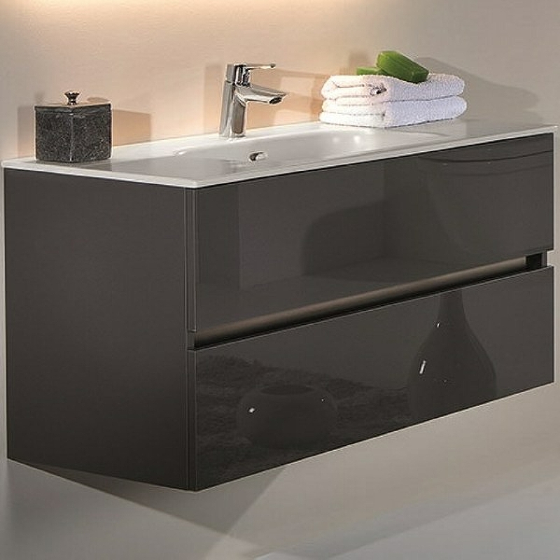 Тумба под раковину Armadi Art Vallessi 120 черный глянец 837-120-A glossy - 0