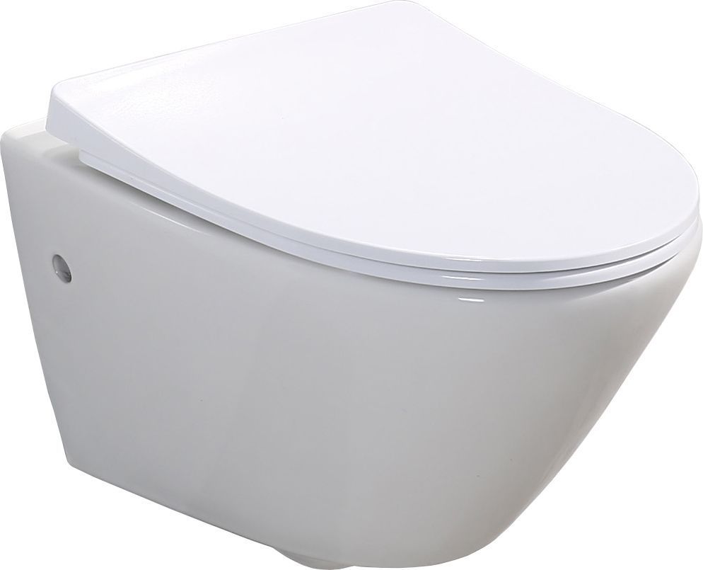 Унитаз подвесной BelBagno Alpha безободковый, с сиденьем микролифт BB2177SC BB300CHR - 0