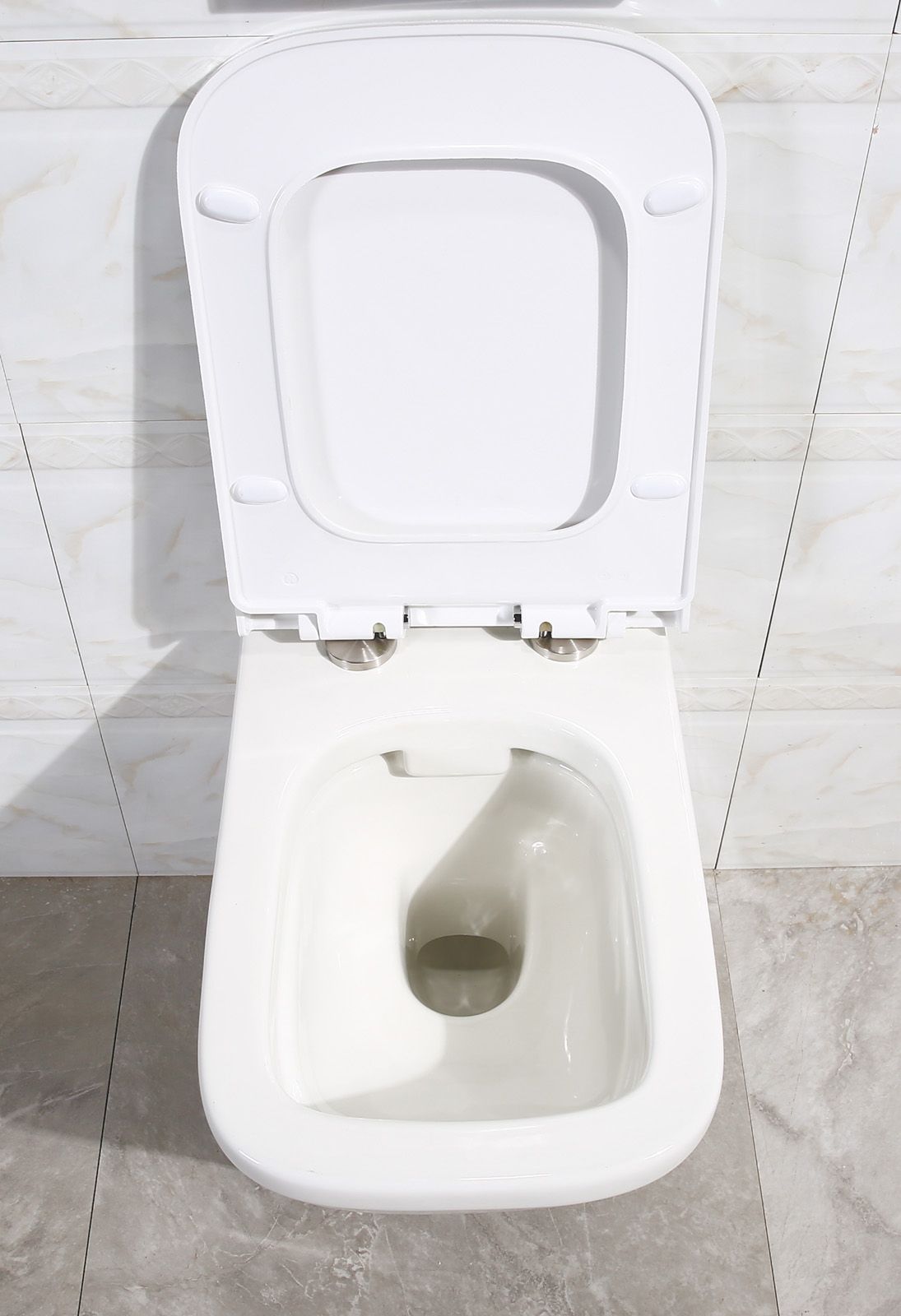 Унитаз подвесной BelBagno Dory BB522ACHR безободковый, с сиденьем микролифт BB2138SC - 4