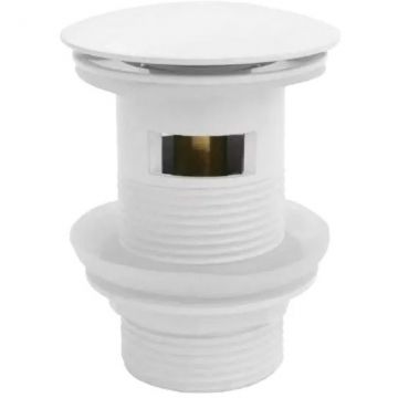 Донный клапан для раковины Ceramalux белый  RD001GW - 0