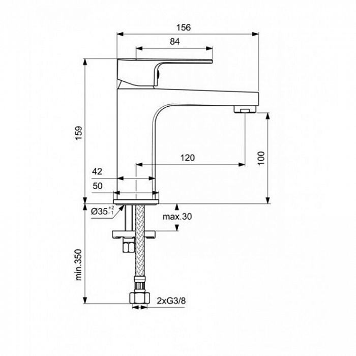 Смеситель для раковины Ideal Standard Cerafine хром BC553AA - 1