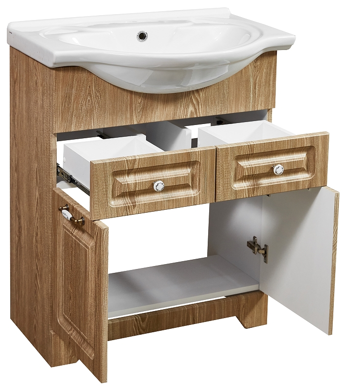 Тумба под раковину Stella Polar Кармела 65 светлое дерево SP-00000178 - 1