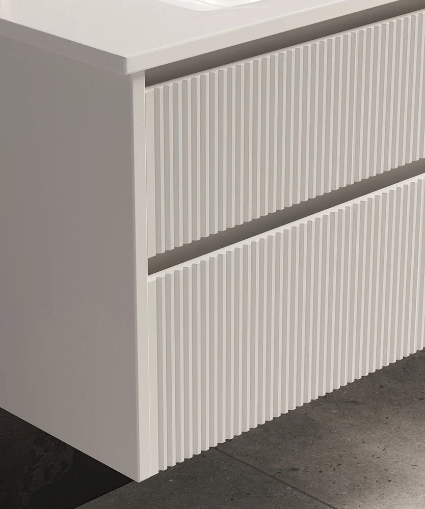 Тумба с раковиной Sanvit Рольф-2 70 белый глянец - 2