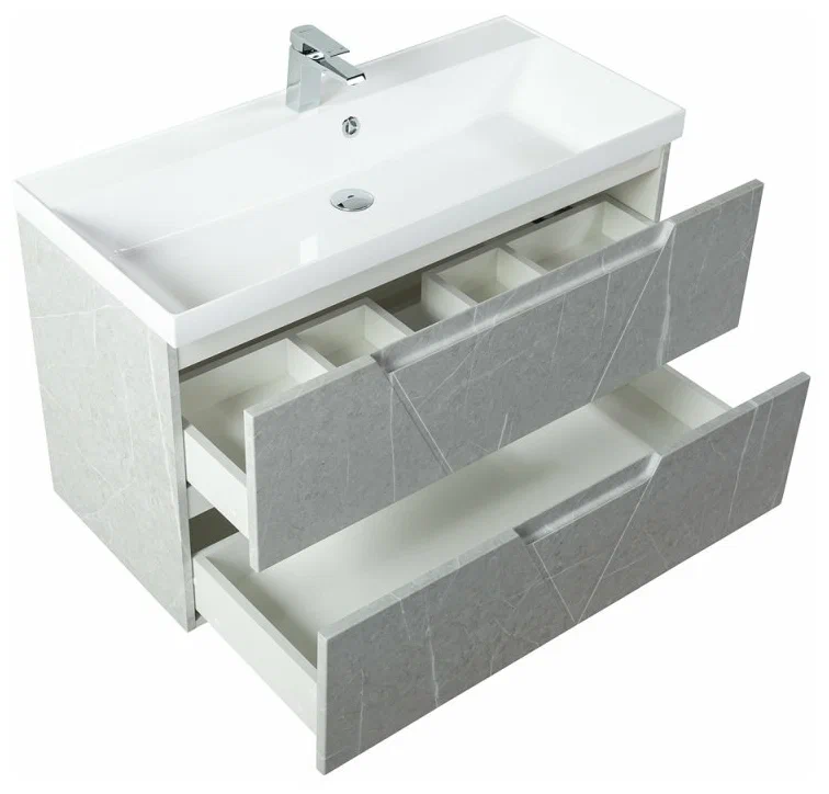 Комплект мебели BelBagno Vittoria 100 серый - 2