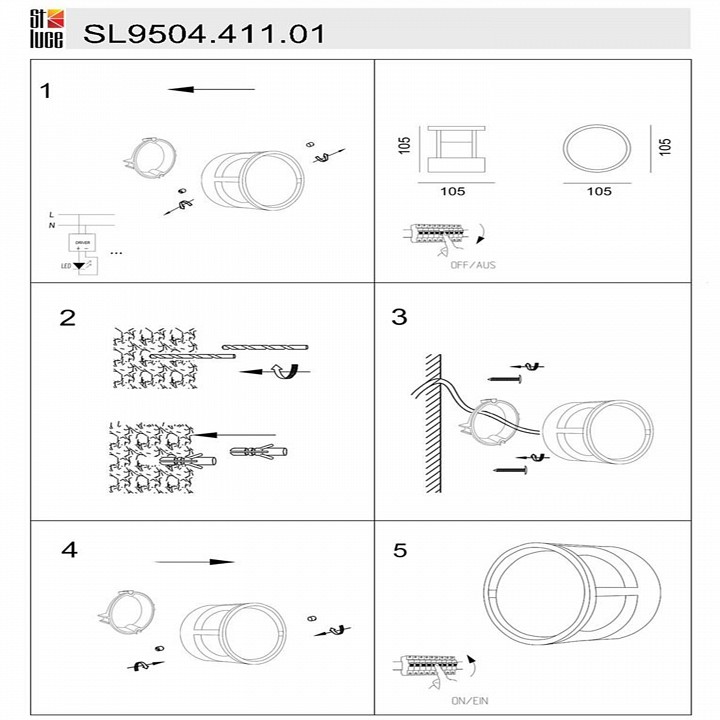 Накладной светильник ST-Luce Alceno SL9504.411.01 - 2