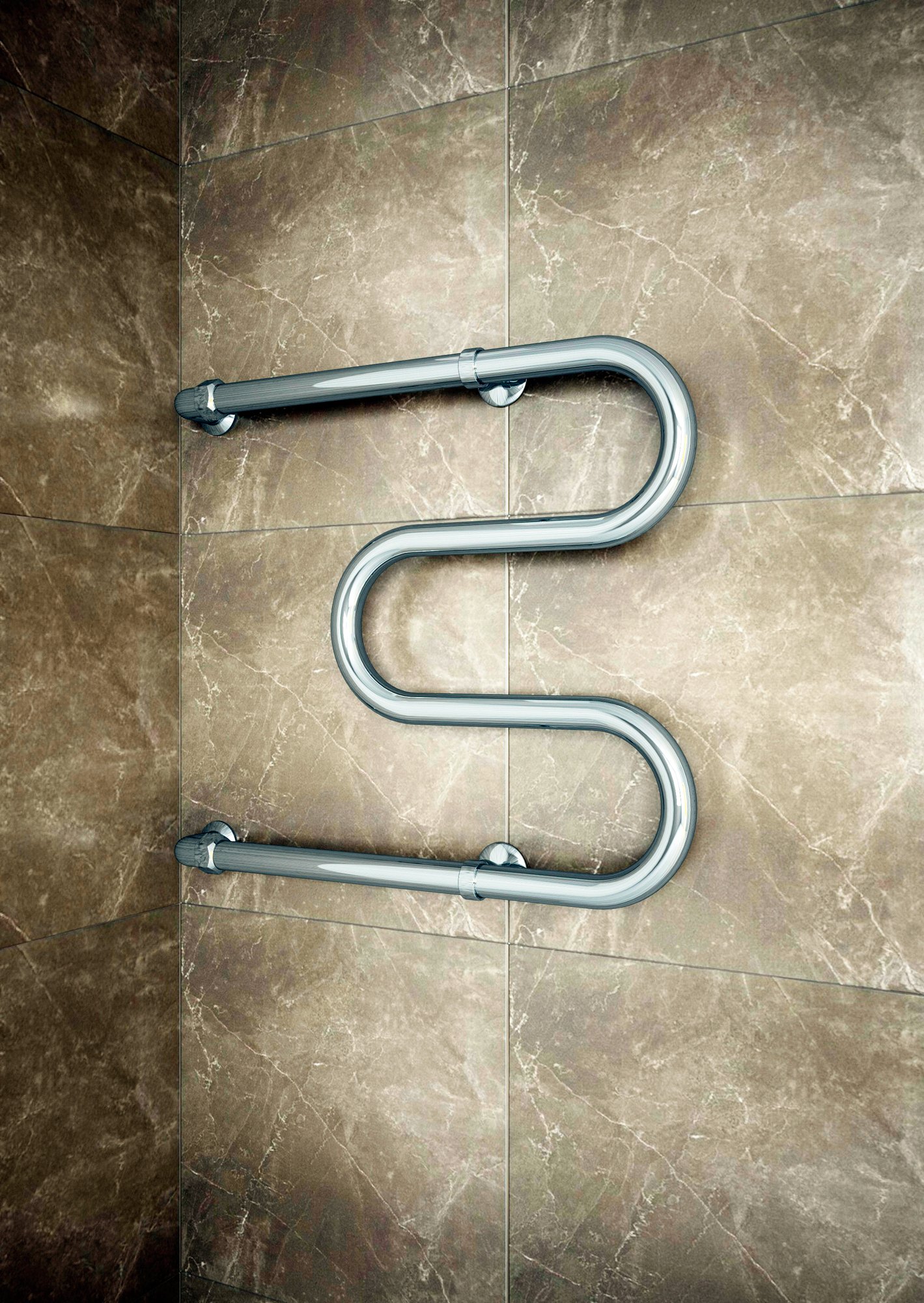 Водяной полотенцесушитель Terminus M-образный 500x400 Хром 4620768888076 - 1