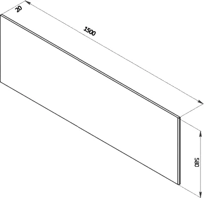 Экран фронтальный Berges 150 белый 051001 - 1