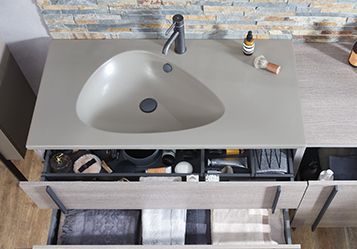 Мебельная раковина Jacob Delafon Nouvelle Vague 121х51 см, кашемир, 1 отверстие для смесителя EXAP112-Z-MK4 - 1