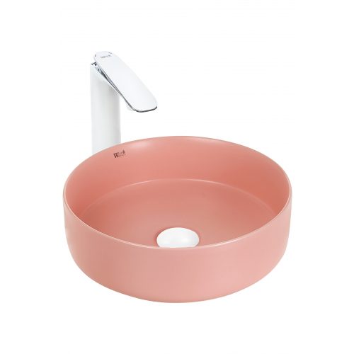 Раковина накладная Weltwasser WW Elbach 3134 MP 35.5 матовый розовый  10000004515 - 1