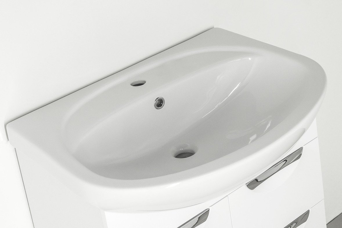 Тумба с раковиной Style Line Жасмин 65 белая - 2