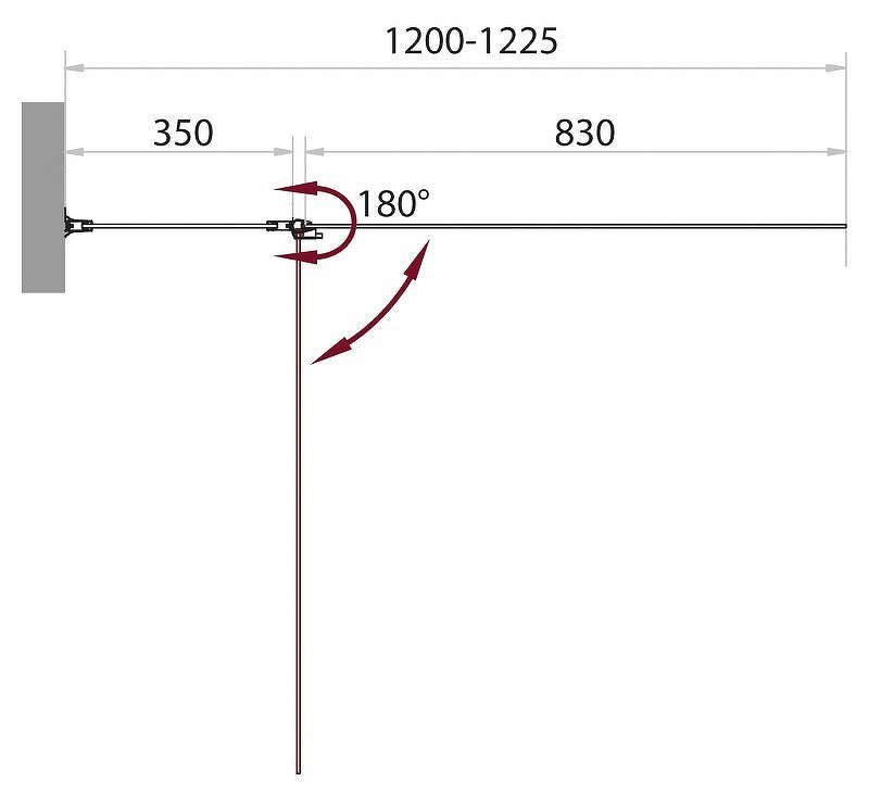 Шторка на ванну BelBagno Sela 120х140 L профиль хром стекло рифленое SELA-V-11-120/140-P-Cr-L - 2