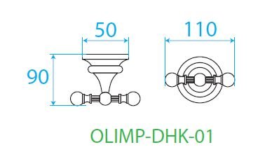 Крючок Cezares OLIMP  OLIMP-DHK-02 - 1