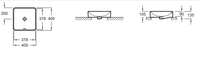 Рукомойник Jacob Delafon Vox EVG102-PT5 карта Парижа - 1