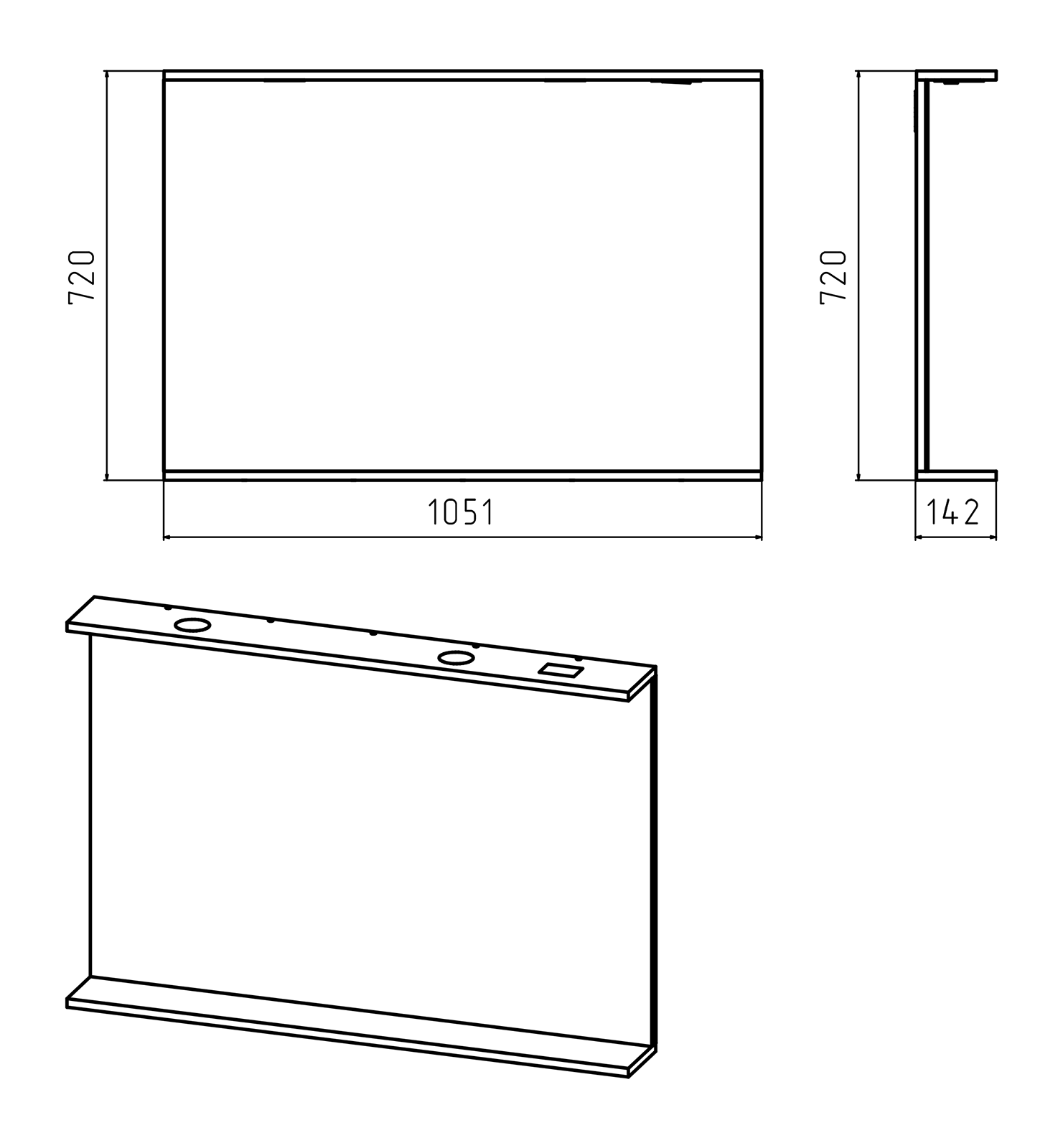 Зеркало Misty Енисей 105х72 белое с полкой и подсветкой Э-Ени02105-011 - 5