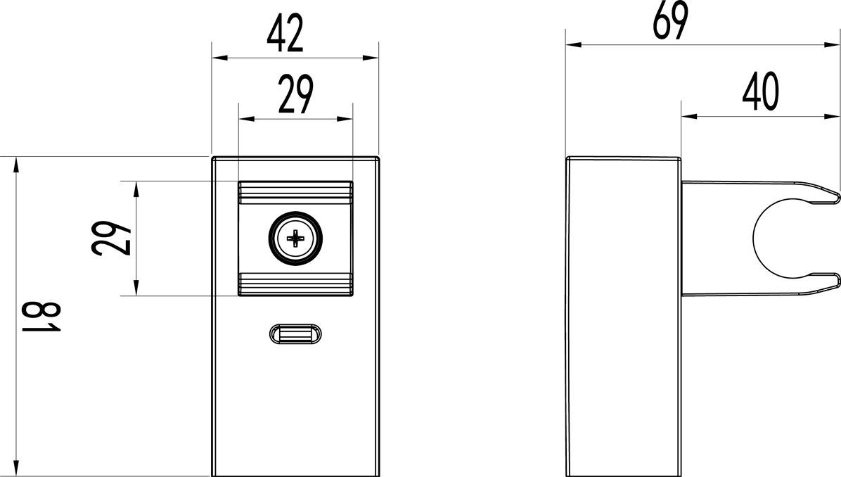 Настенный держатель Lemark LM8079C - 1