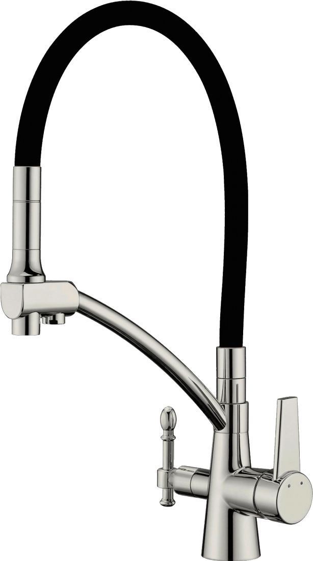 Смеситель Zorg Sanitary ZR 338-6 YF satin для кухонной мойки - 0